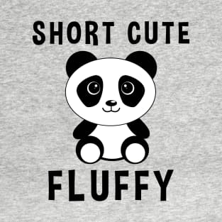 Short Cute And Fluffy Panda T-Shirt